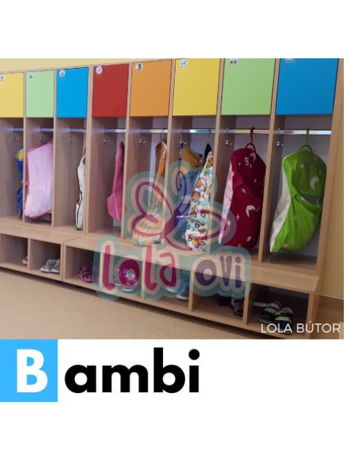 BAMBI Óvodai öltözőszekrény