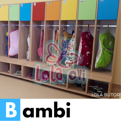 BAMBI Óvodai öltözőszekrény