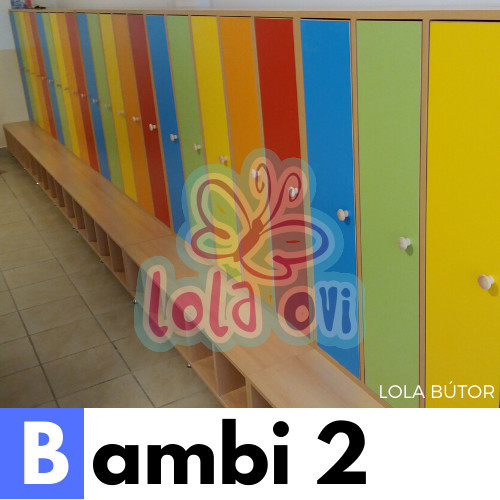 BAMBI 2 Óvodai öltözőszekrény