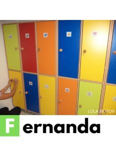 KIS FERNANDA Óvodai öltözőszekrény 2 személyes
