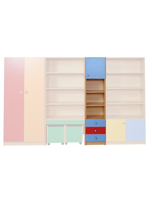 MIDAS - Óvodai szekrény elem (fiókos)