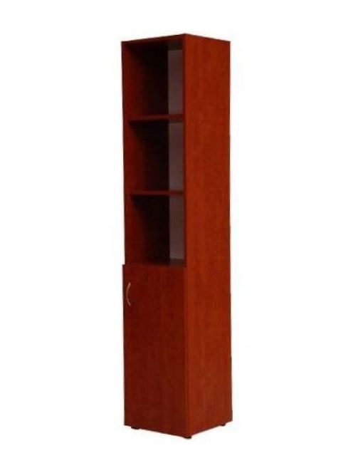 Alul ajtós, felül nyitott polcos irodai szekrény